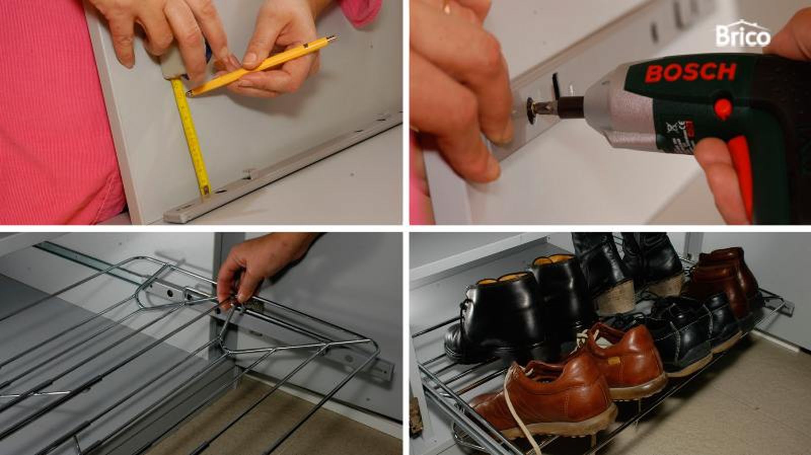 Pasos para instalar un zapatero extraíble y extensible Pasos para instalar un zapatero extraíble y extensible