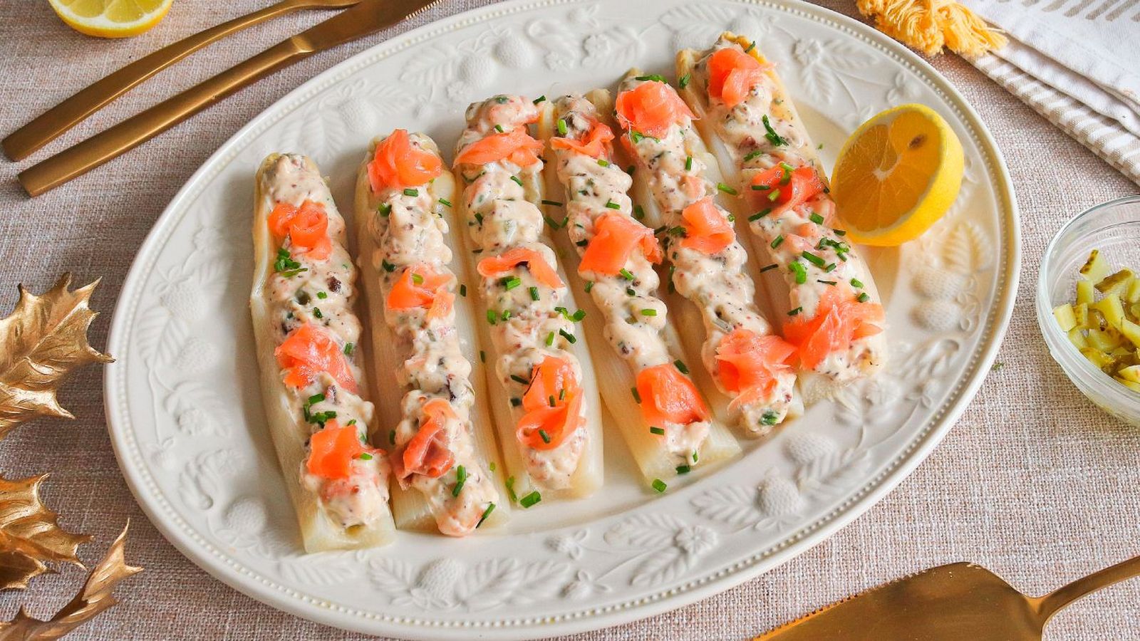 Espárragos rellenos