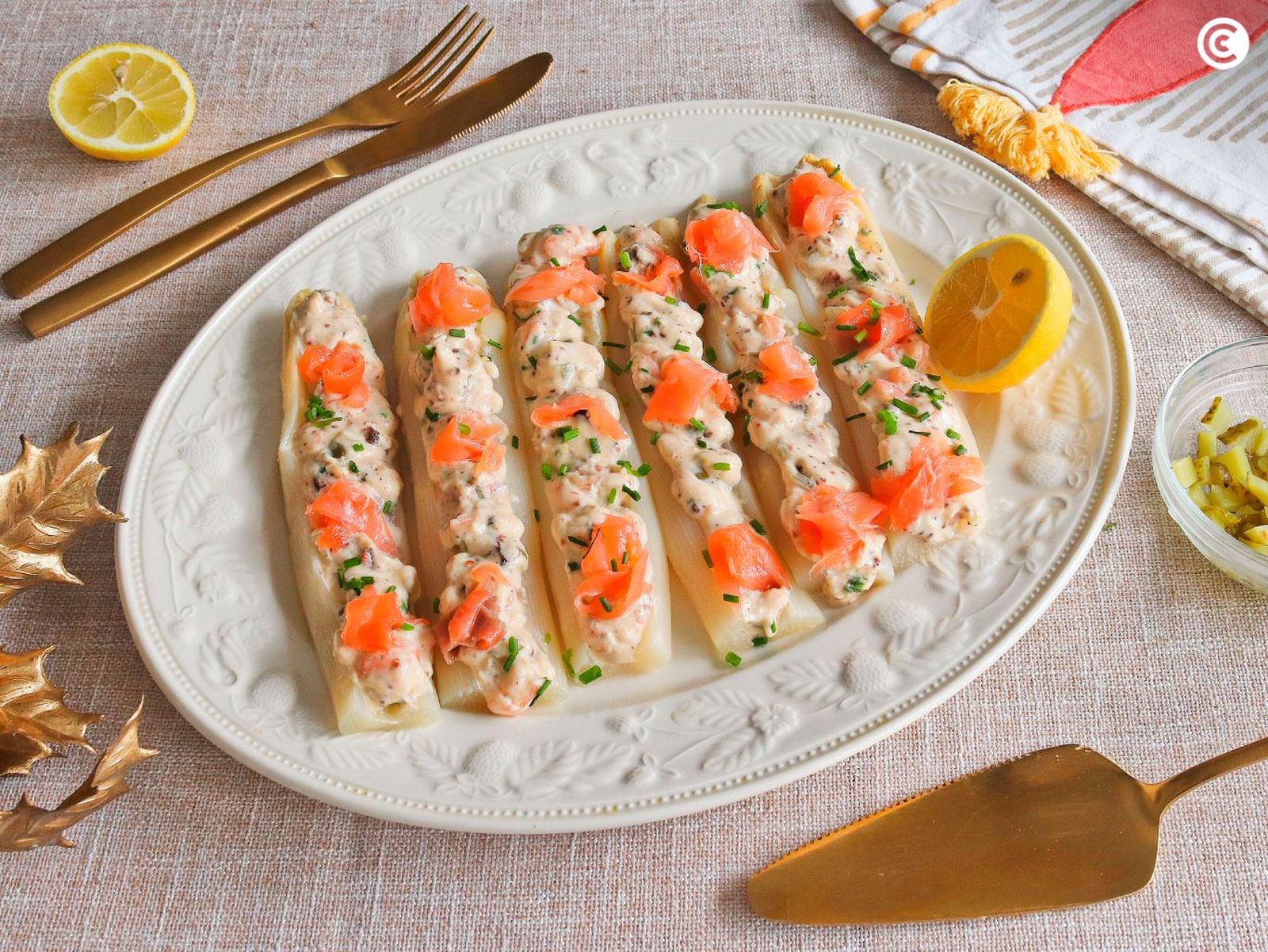 Espárragos rellenos