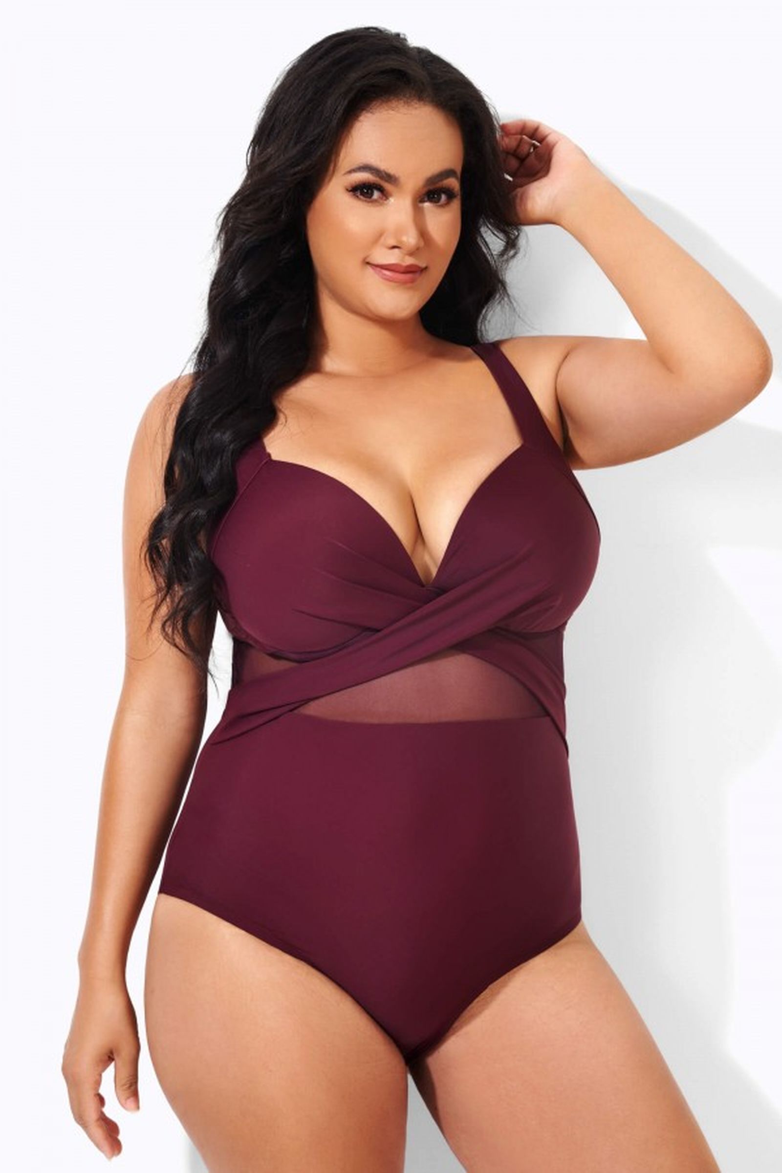 Traje de baño con escote corazón de Meet.Curve Traje de baño con escote corazón de Meet.Curve