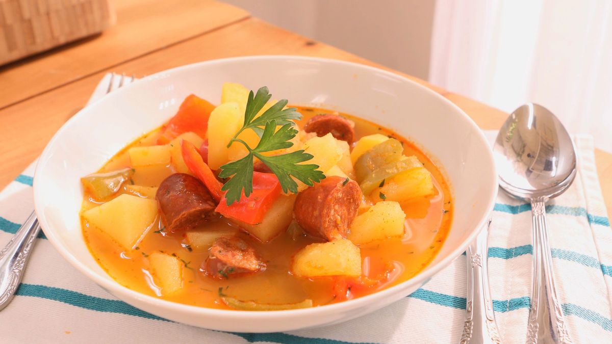 Guiso de patatas con verduras