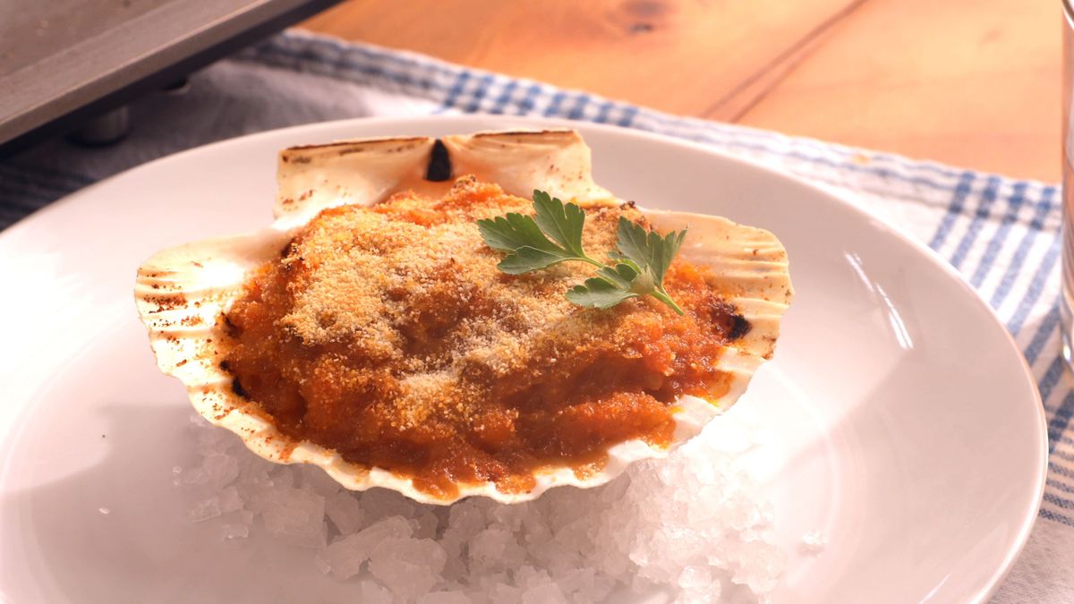 Vieiras gratinadas a la gallega  paso 7