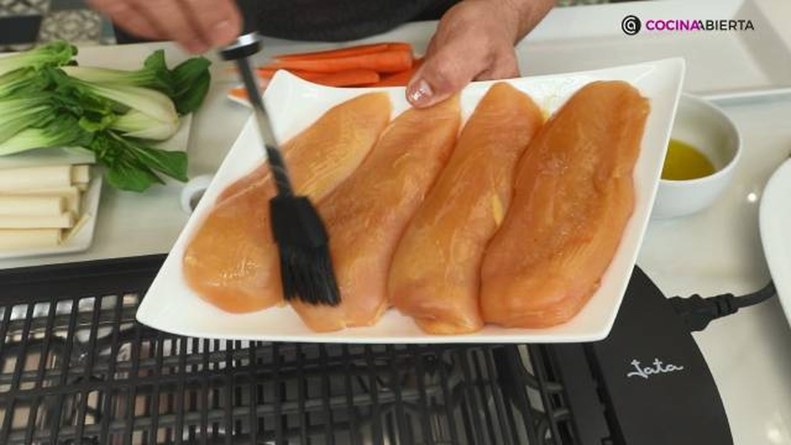JATA Pollo brasa verduras paso 1 JATA Pollo brasa verduras paso 1