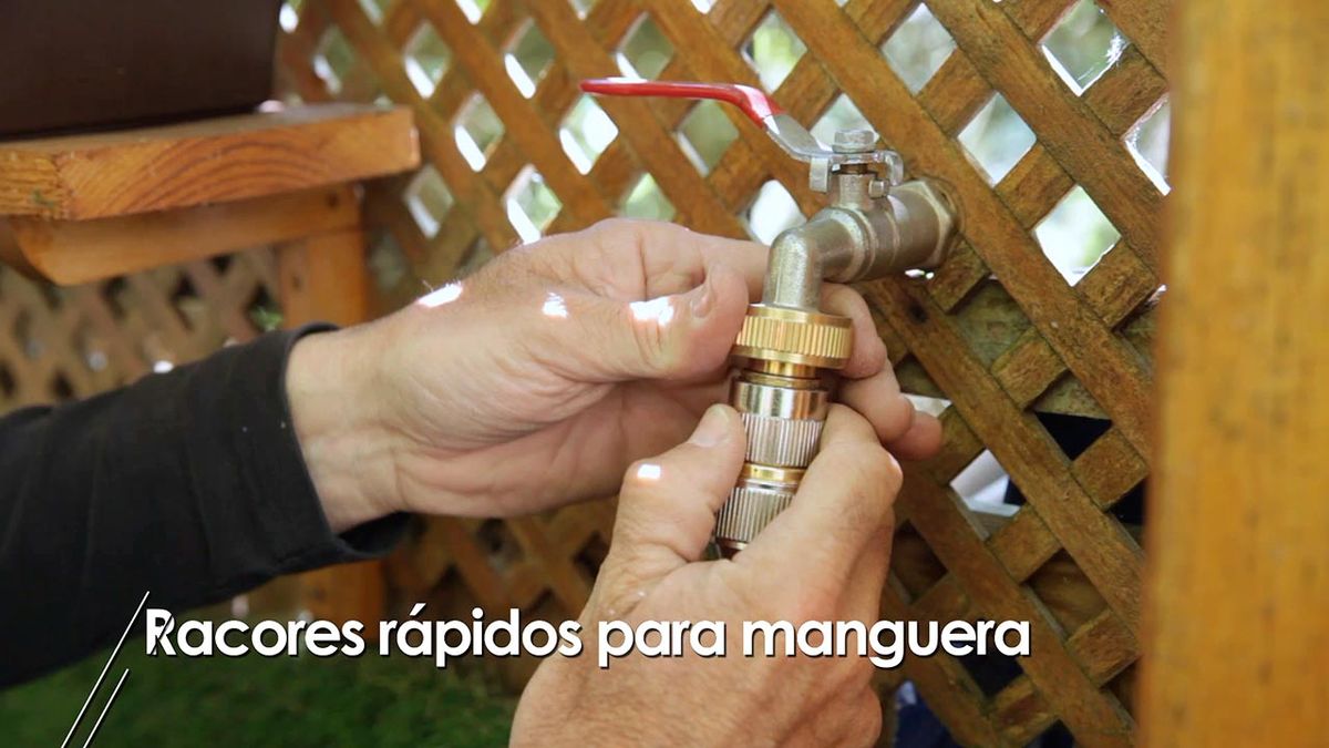 Rácores o conectores rápidos para manguera paso 3