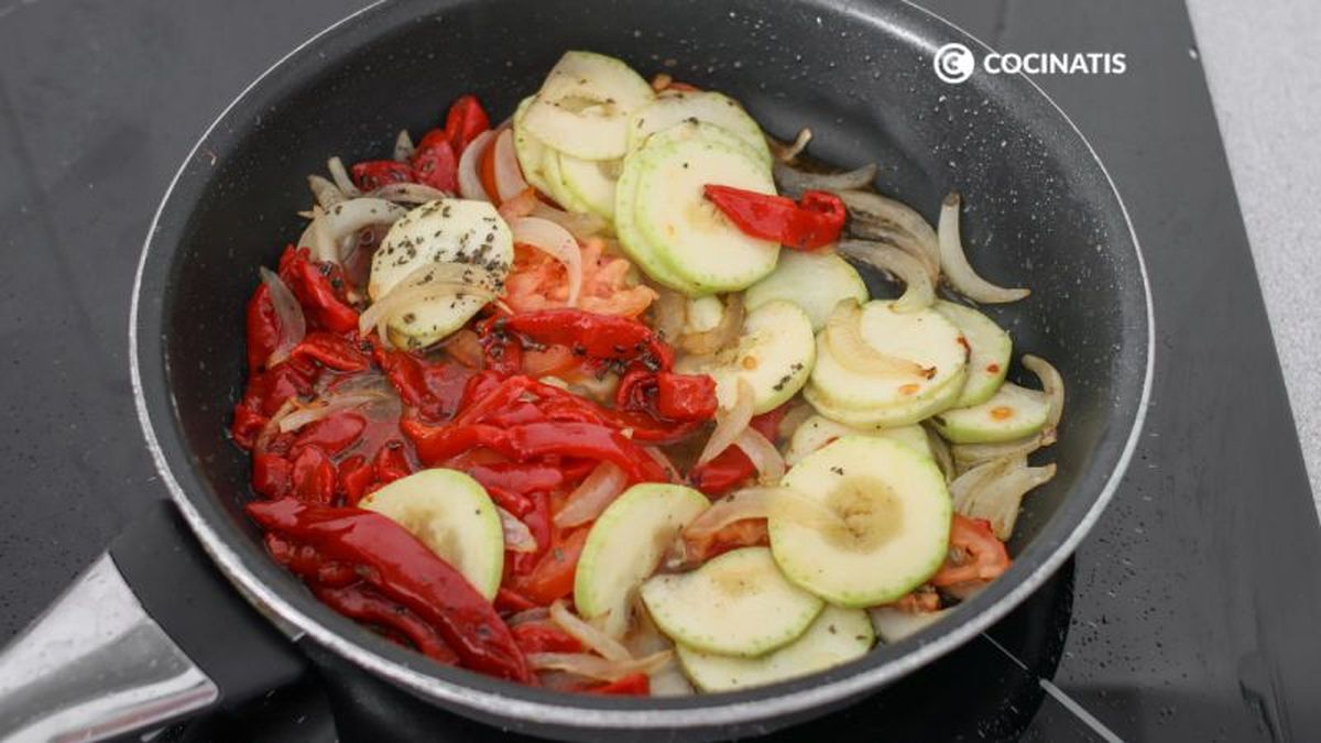 Verduras pochadas para timbal