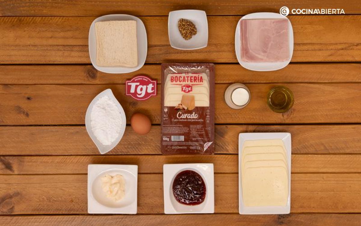 Sándwich montecristo - ingredientes