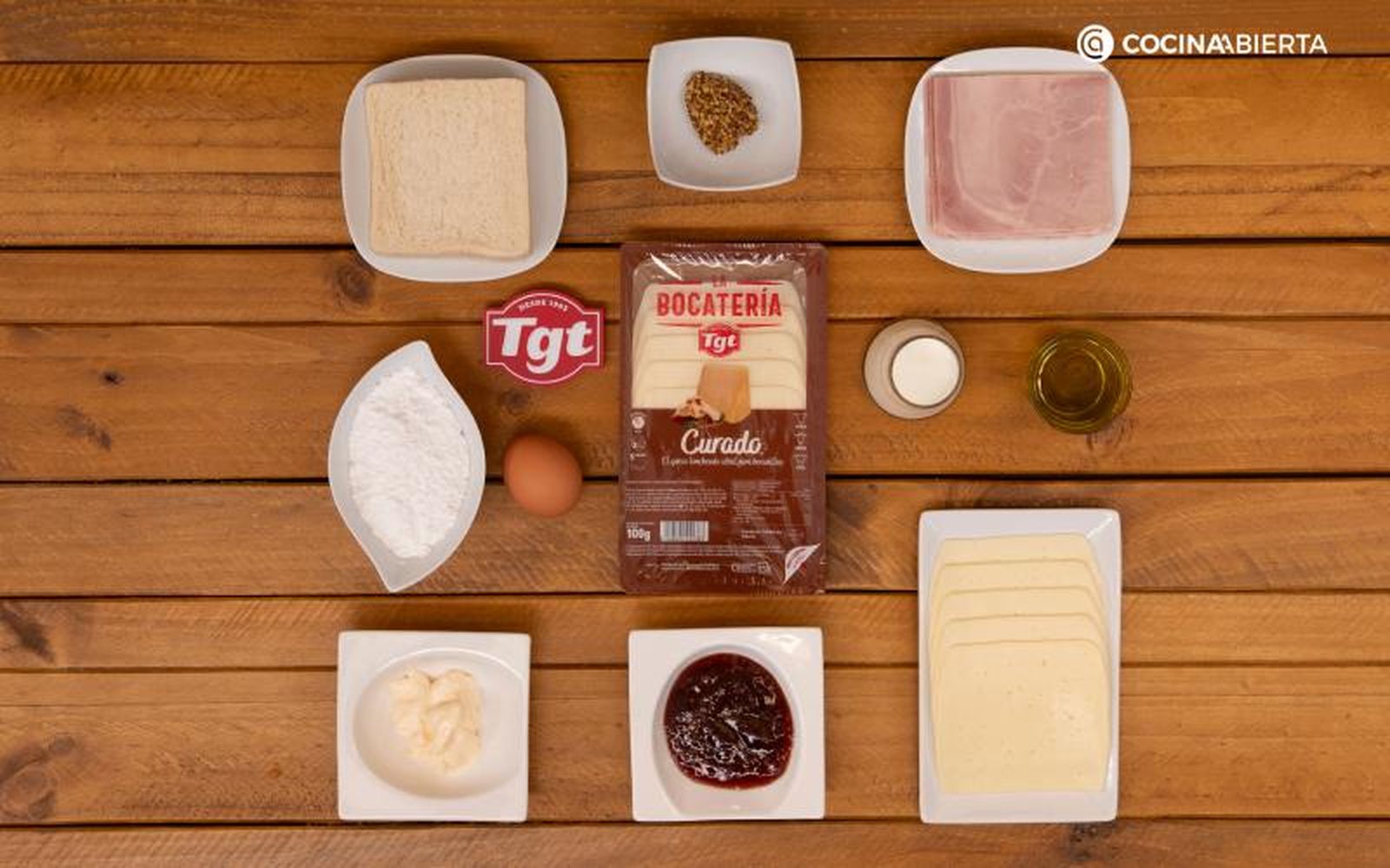 Sándwich montecristo - ingredientes Sándwich montecristo - ingredientes