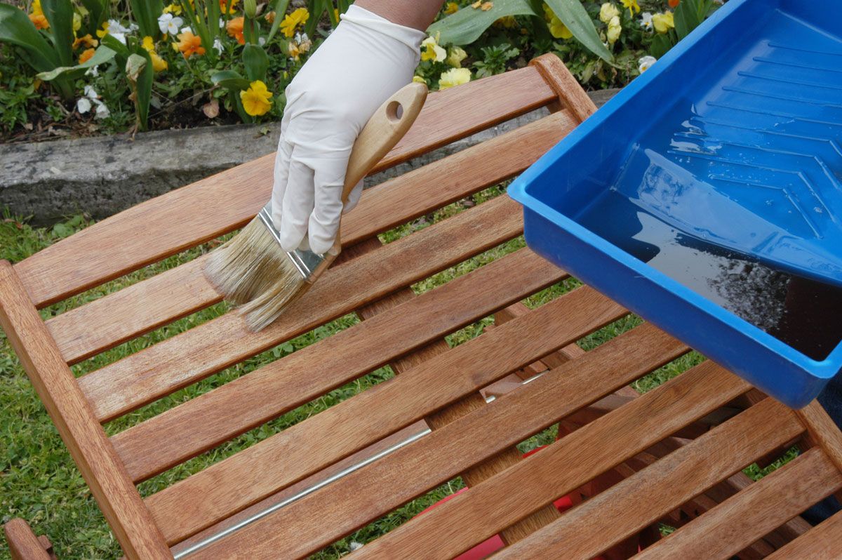 Mantenimiento de una tumbona de madera de teca paso 6