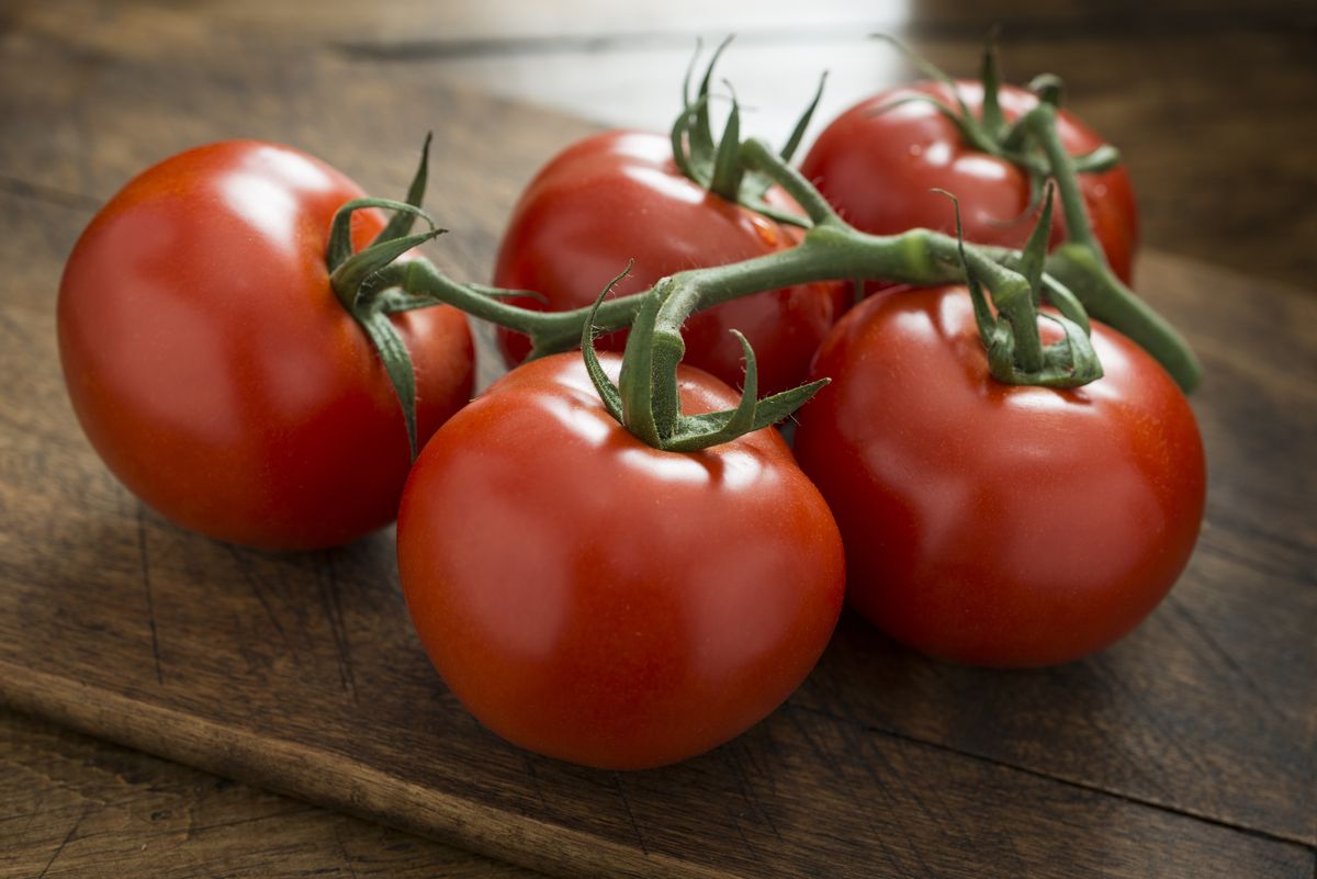 El tomate rama es más redondo y de color intenso