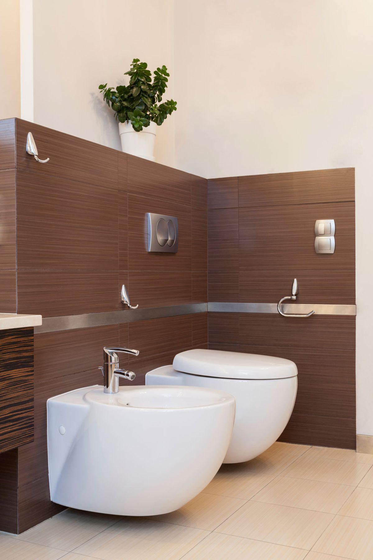 Tonos tierra en decoración baño 2