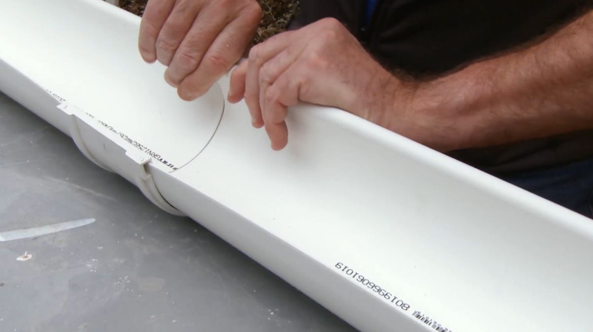 Canalón para aprovechar aguas pluviales paso 3