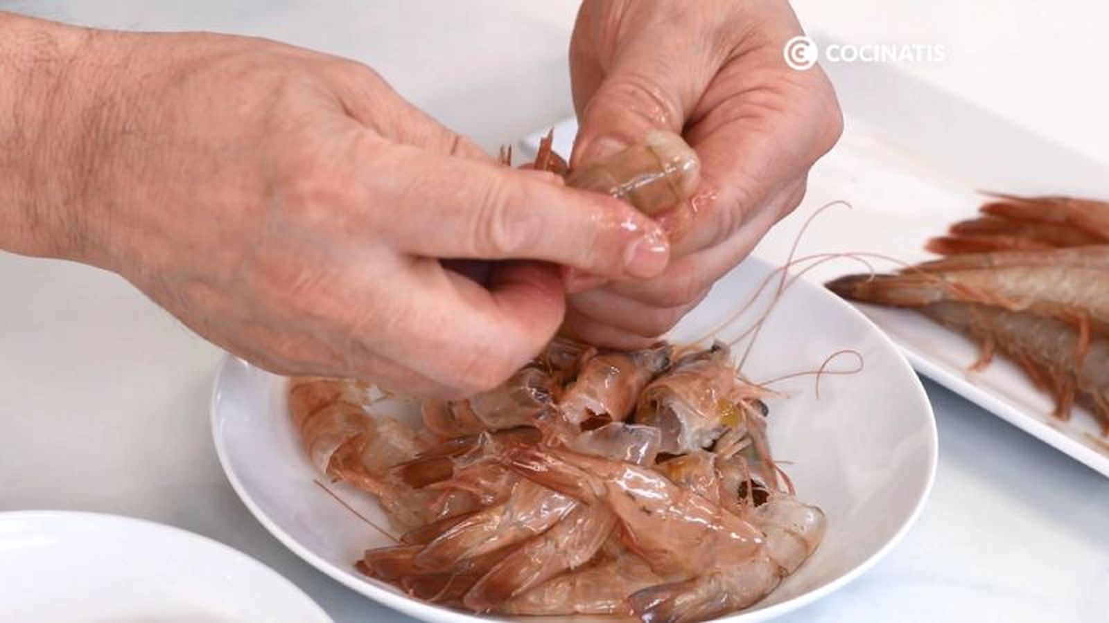 Pelamos las gambas