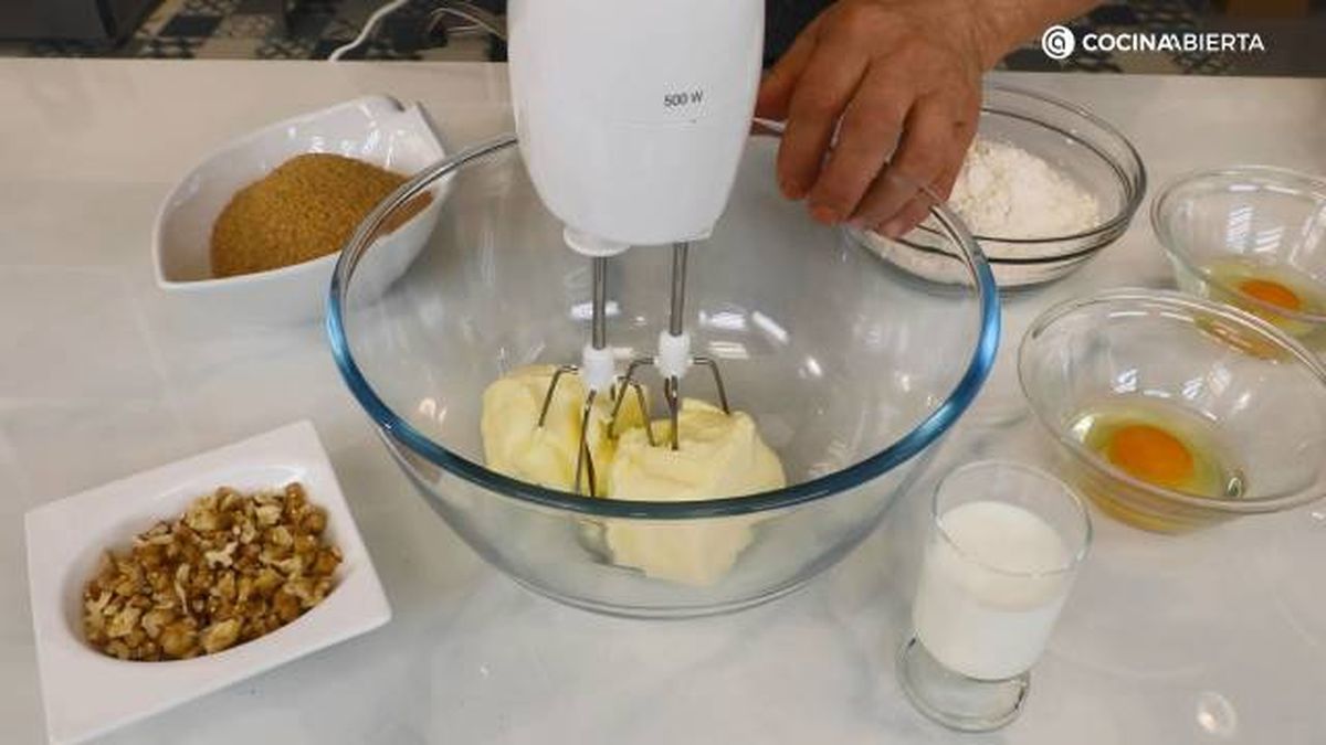 tarta cafe nueces paso 1