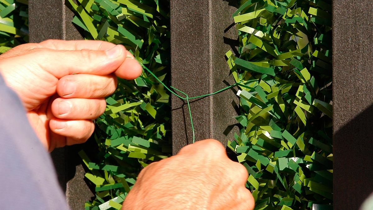 Colocar seto artificial decorativo paso 5