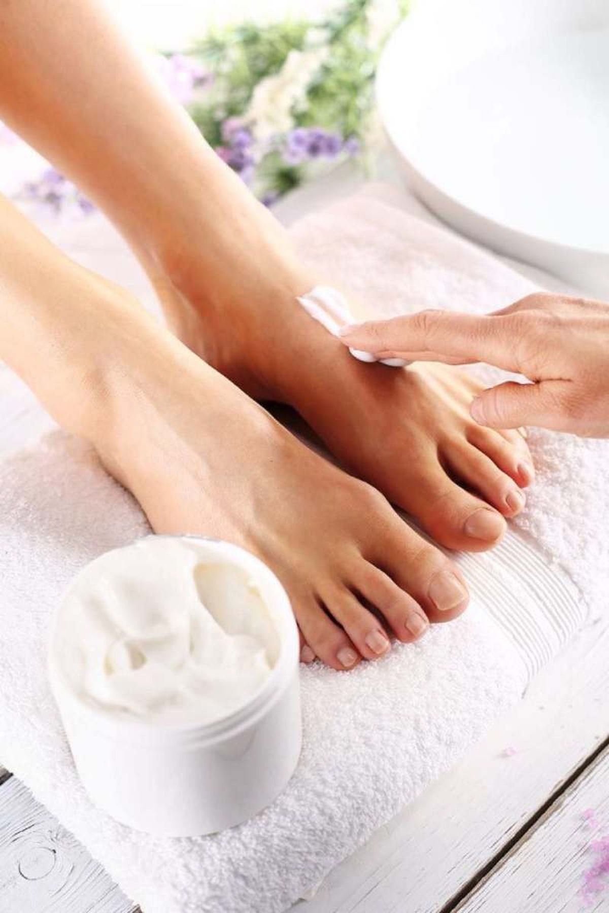 Hidratación de pies