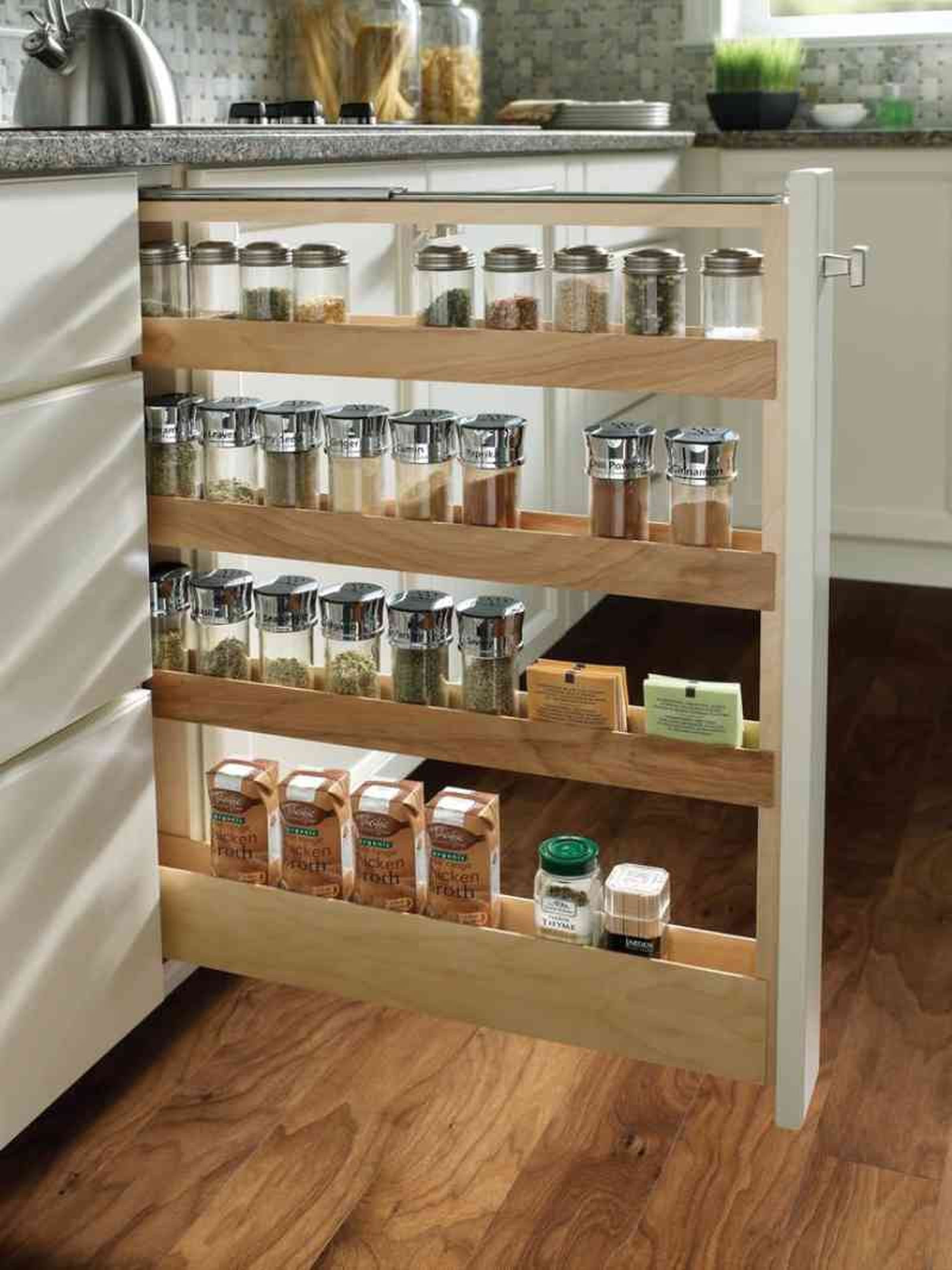Estante extensible para especias / Pinterest