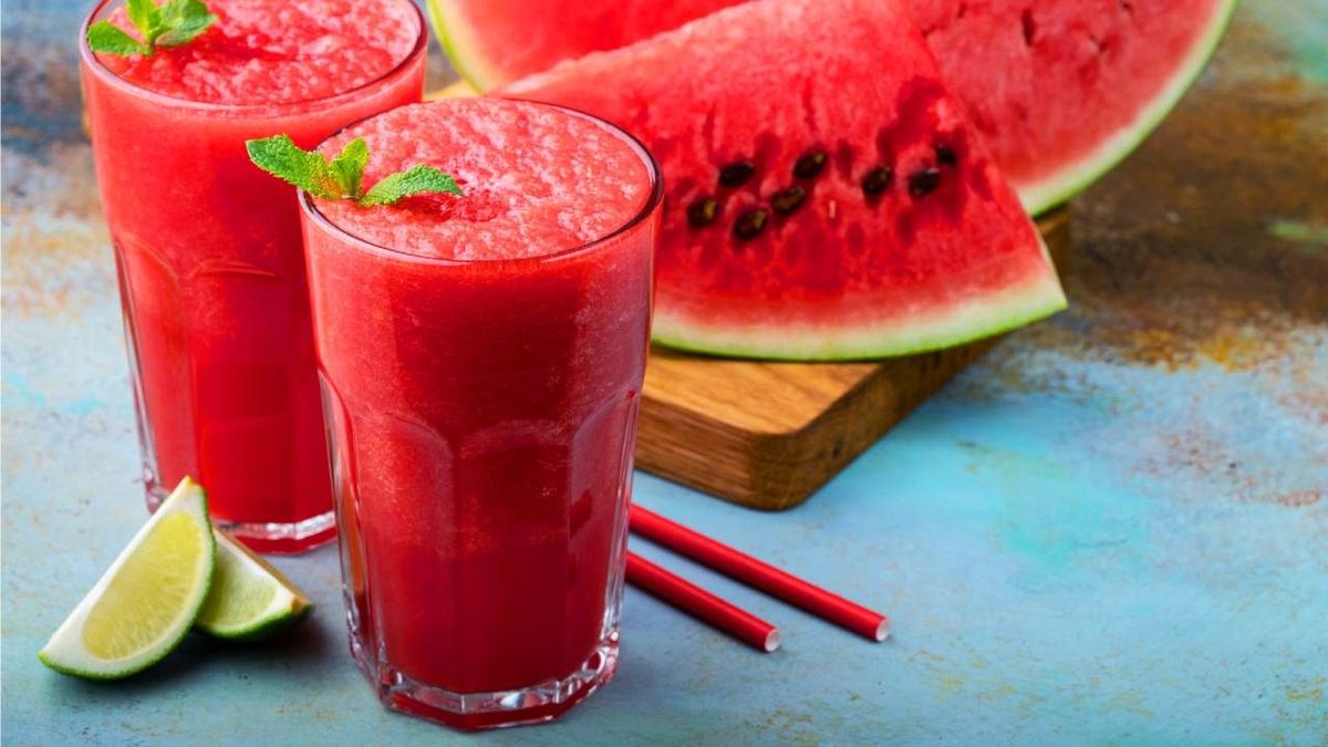 Cóctel granizado de sandía