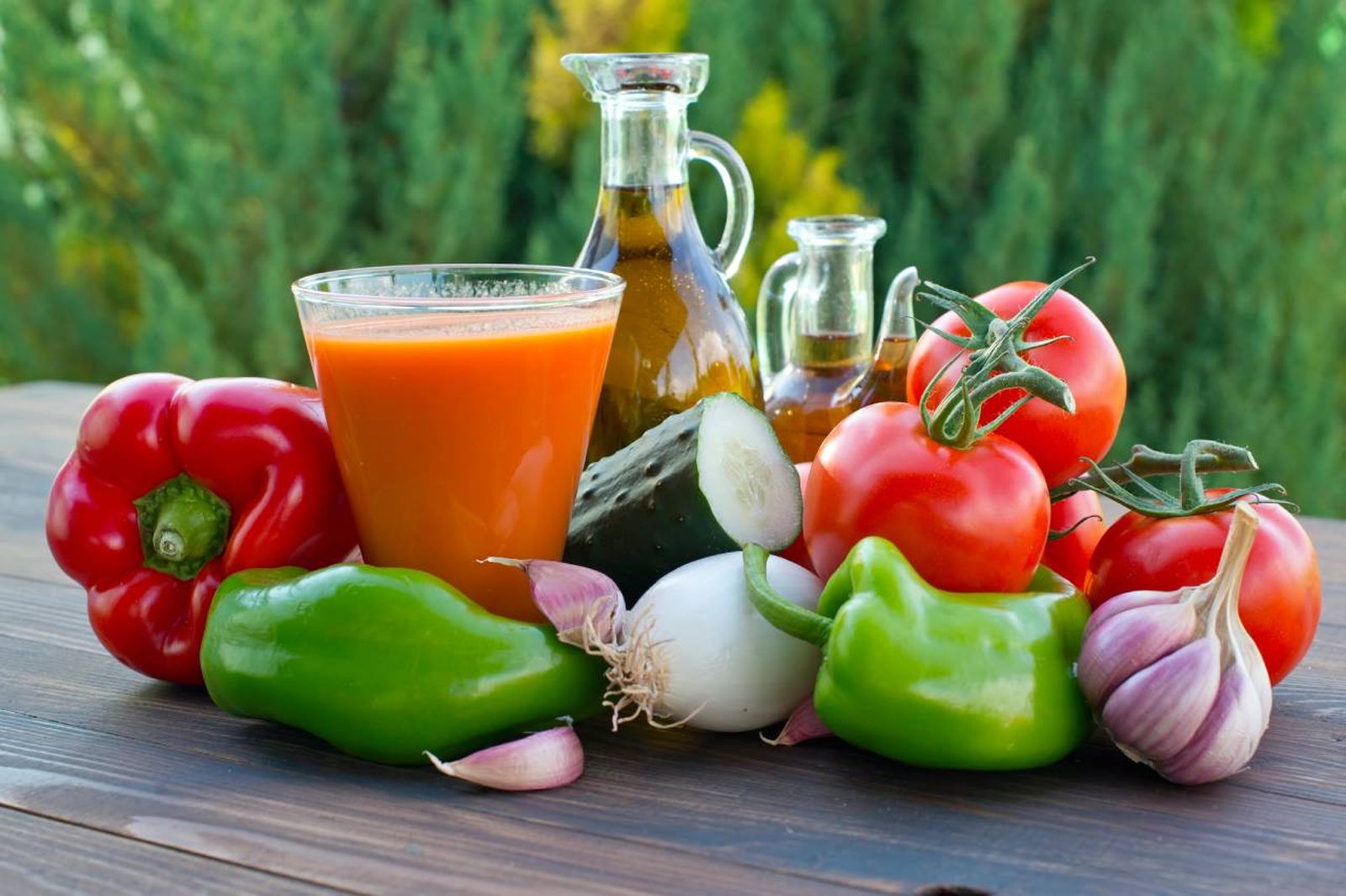 Las hortalizas frescas, el ingrediente principal del gazpacho