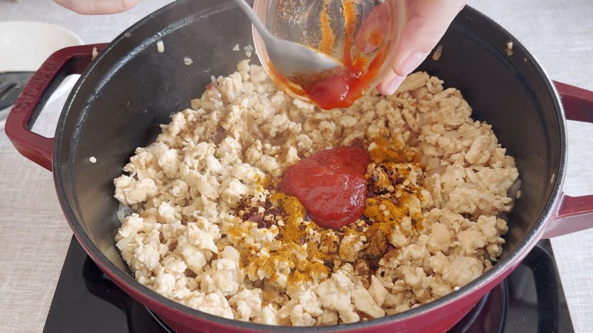 Pollo para relleno de samosas