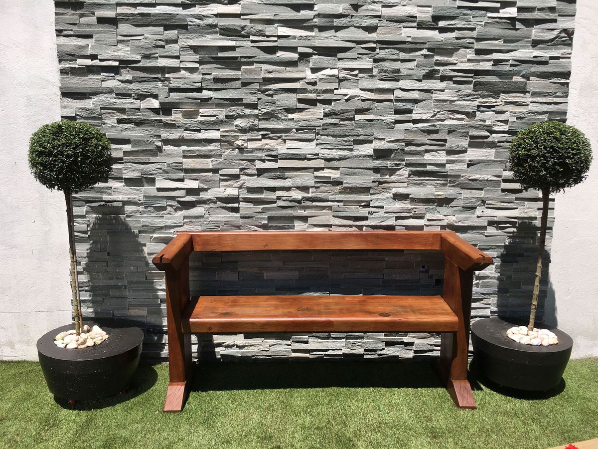 Jardinera de hormigón móvil