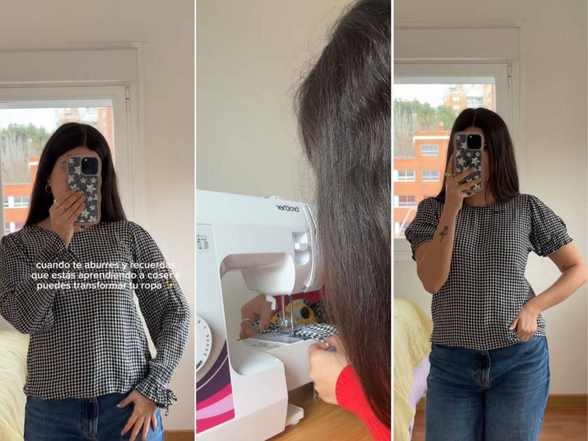 Paso a paso para transformar una blusa de manga larga o manga corta.