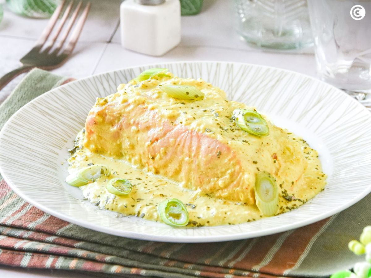 Salmón al curry