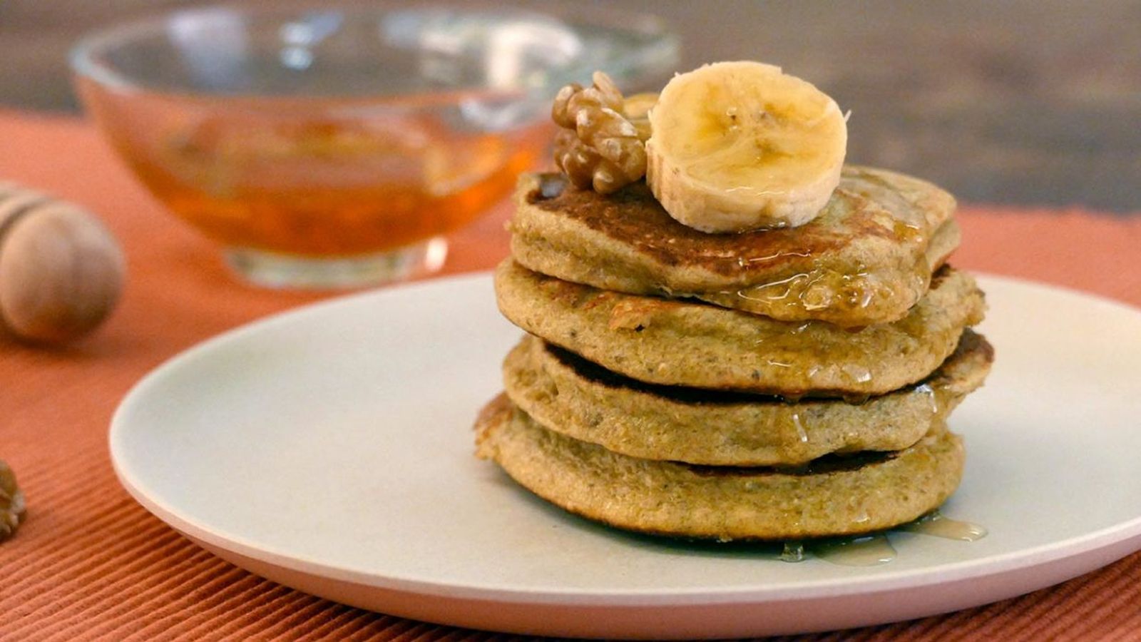 Tortitas saludables de avena y plátano