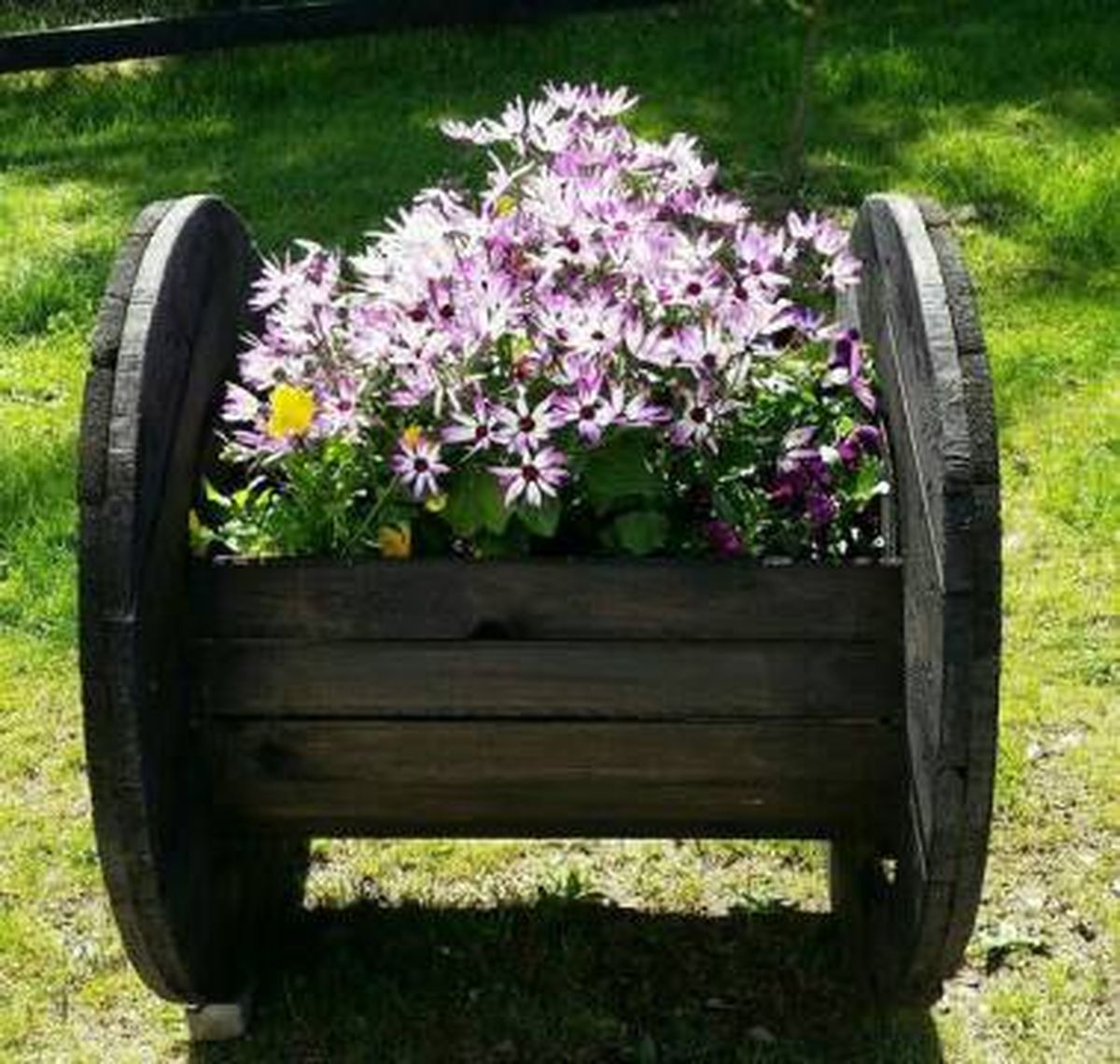 reutilizar bobina jardinera