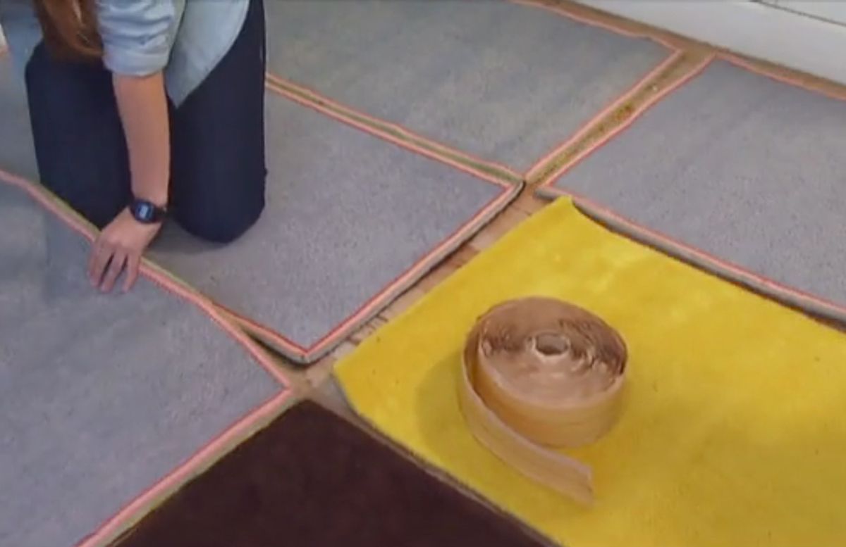 Cómo hacer una alfombra grande paso 2