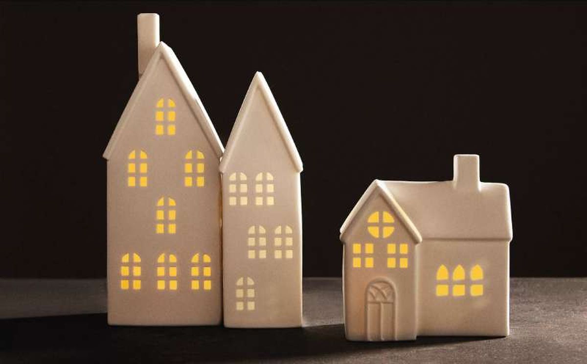 Casitas de Navidad de gres.