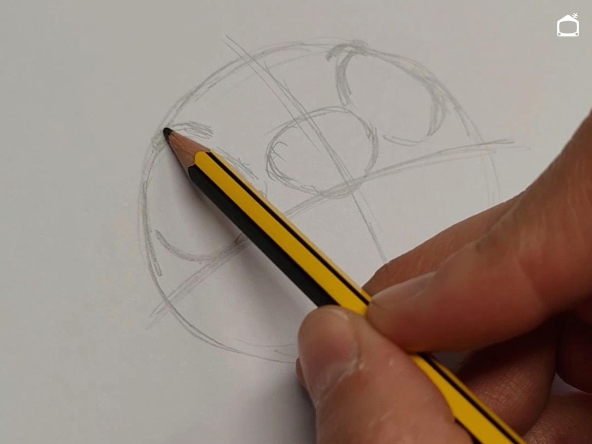 Cómo dibujar a Stitch, paso dos.