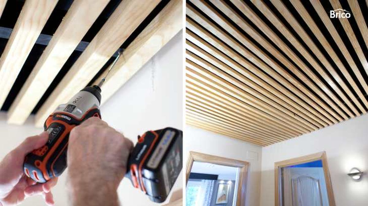 Instalar el falso techo decorativo