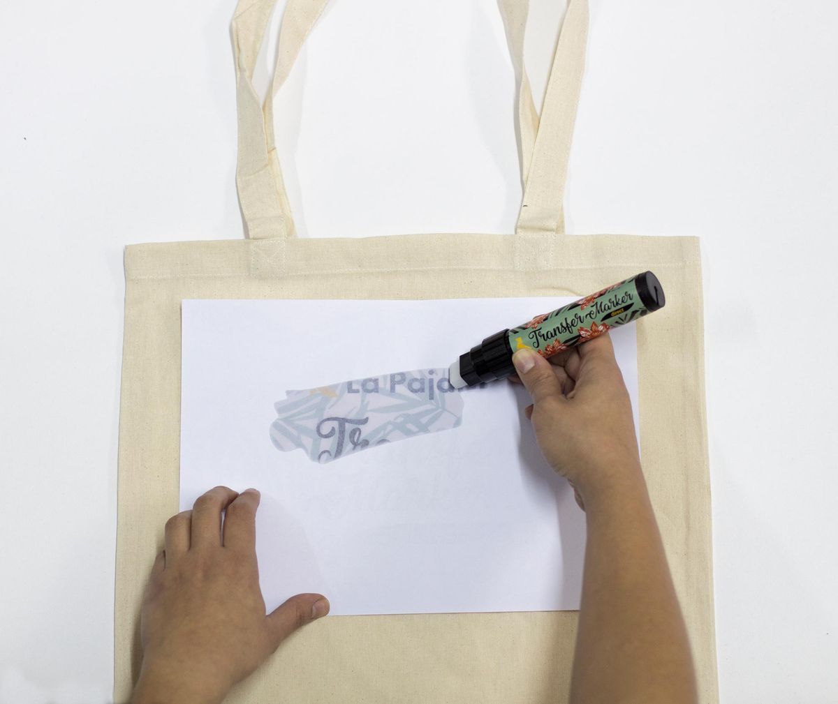 rotulador trasnferencias imagenes transfer marker paso3