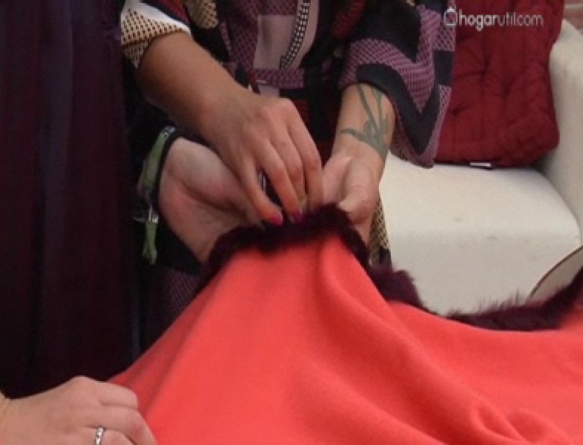 hacer un poncho con una manta p2