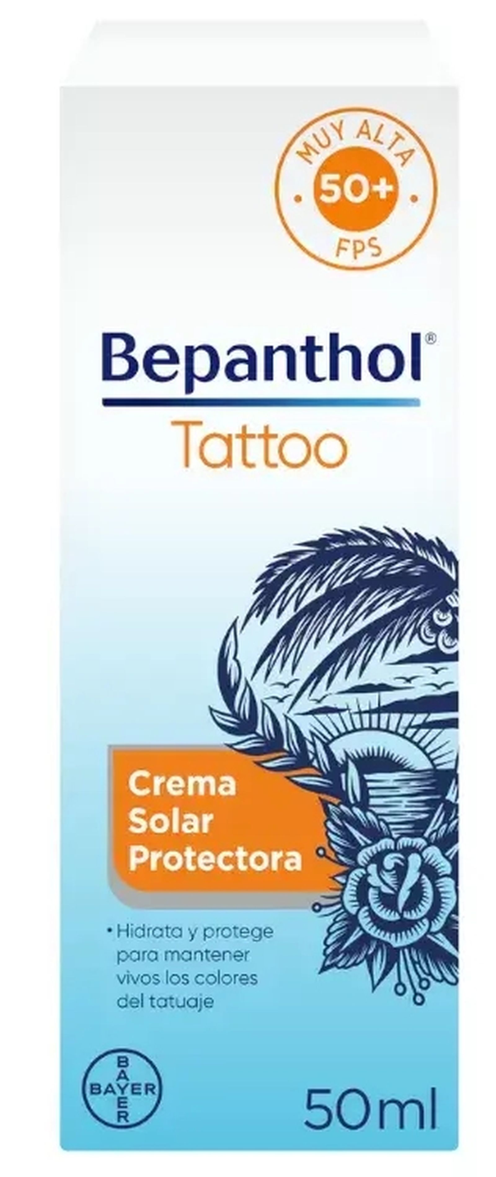 Bepanthol Tattoo Crema Solar Protectora SPF50 Bepanthol Tattoo Crema Solar Protectora SPF50