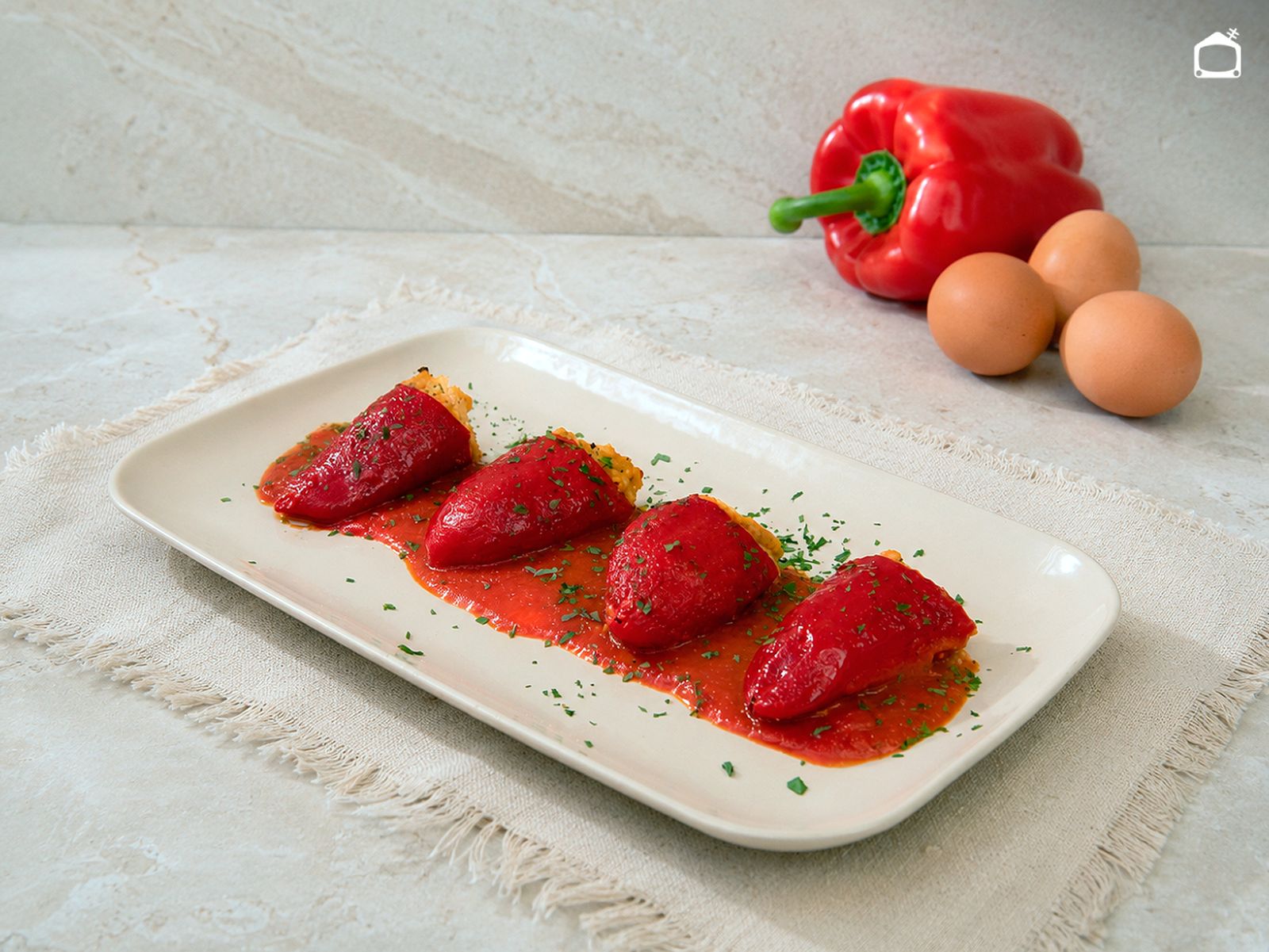 Pimientos rellenos de atún