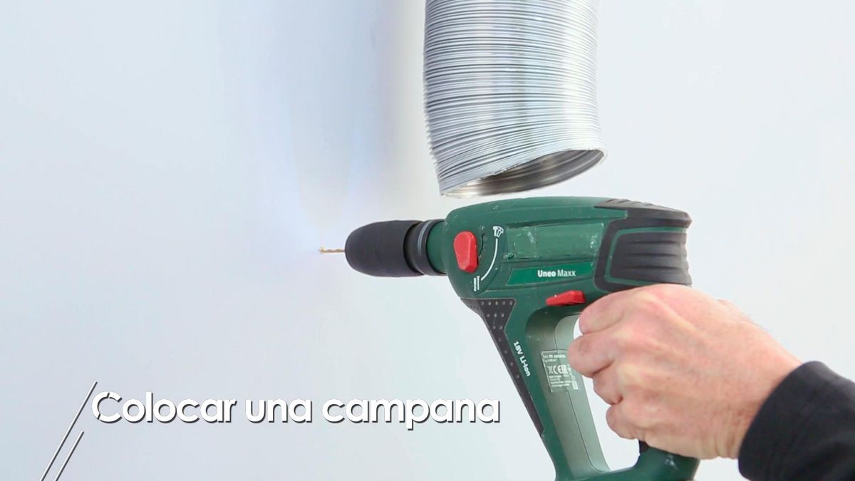 Cómo colocar una campana extractora paso 1