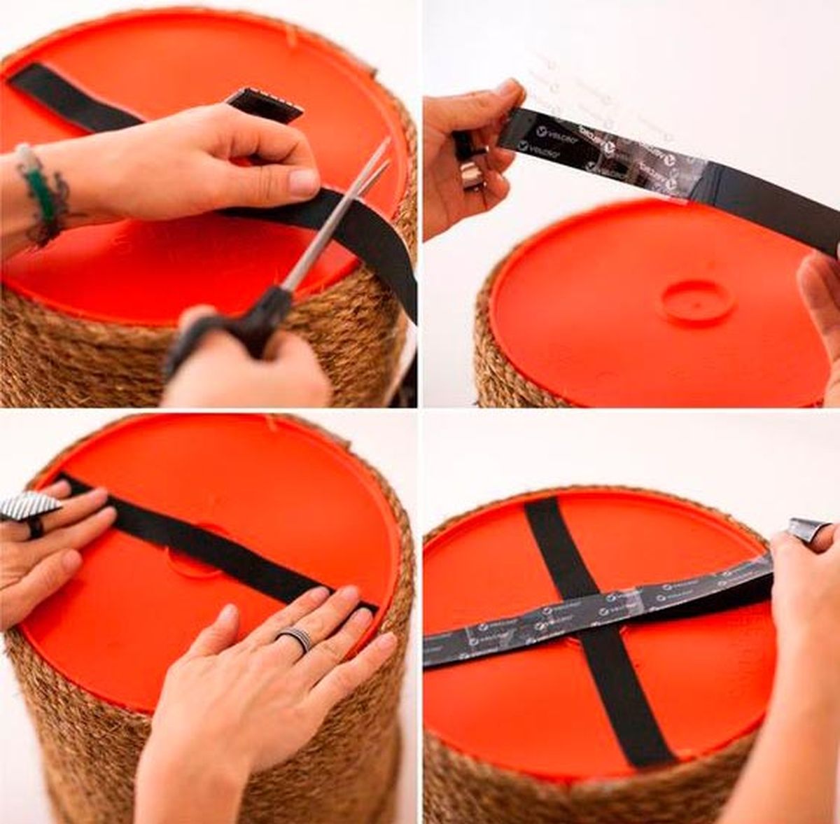 rascador casero carton gatos paso 9