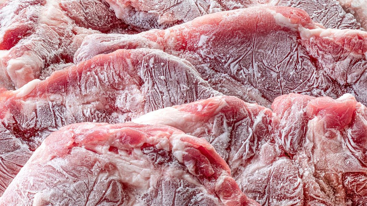 Carne de cerdo congelada