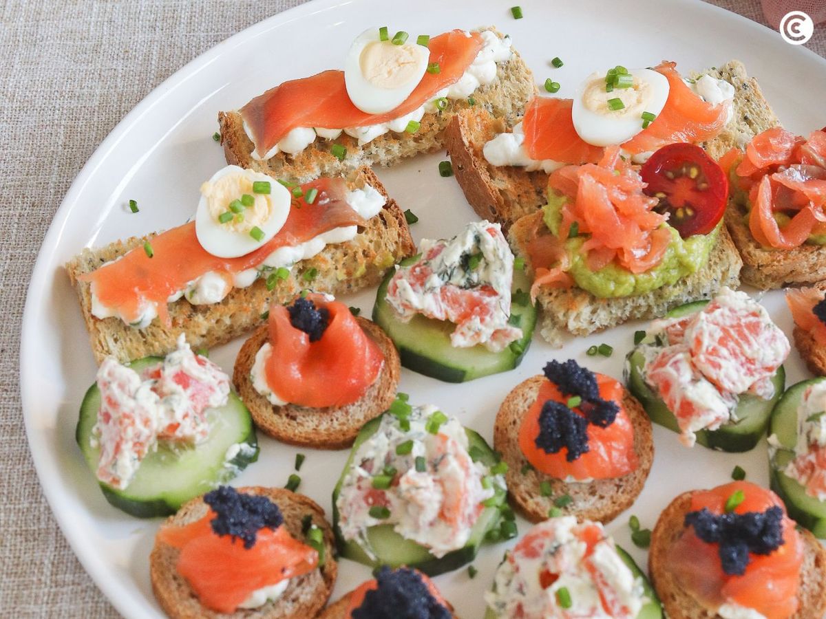 Canapés de Navidad para sorprender