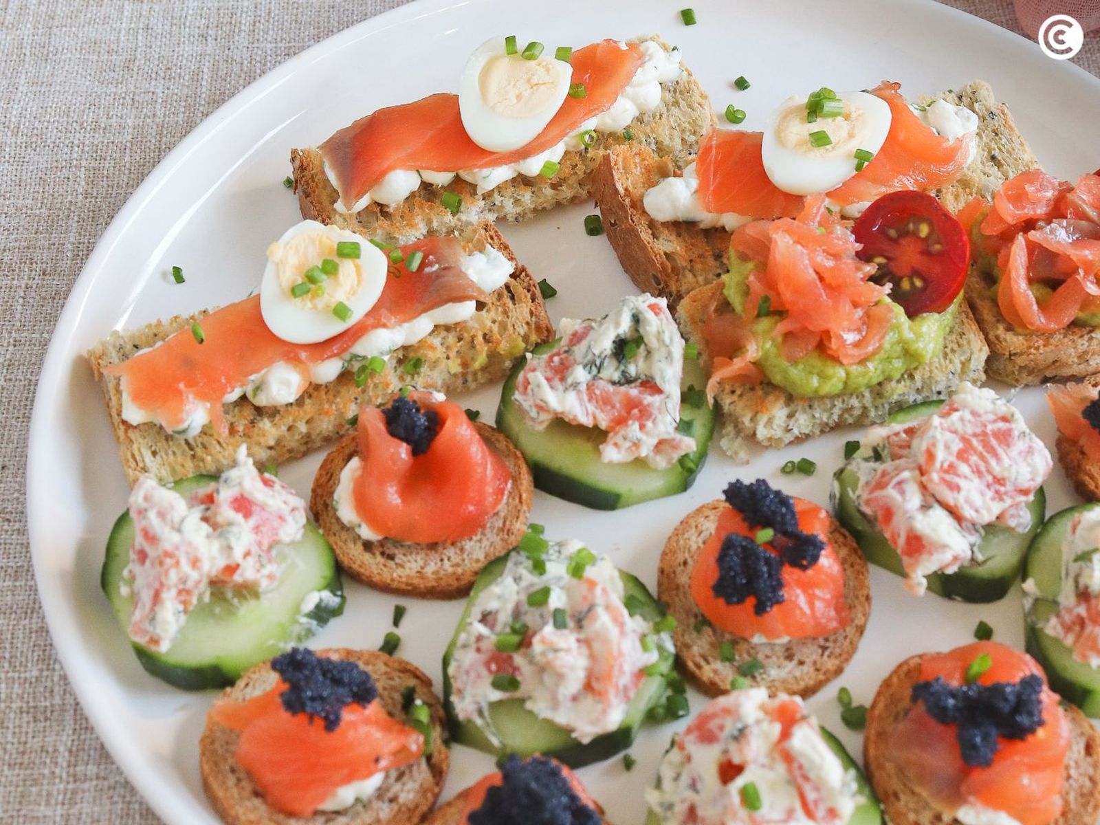 Canapés de Navidad para sorprender