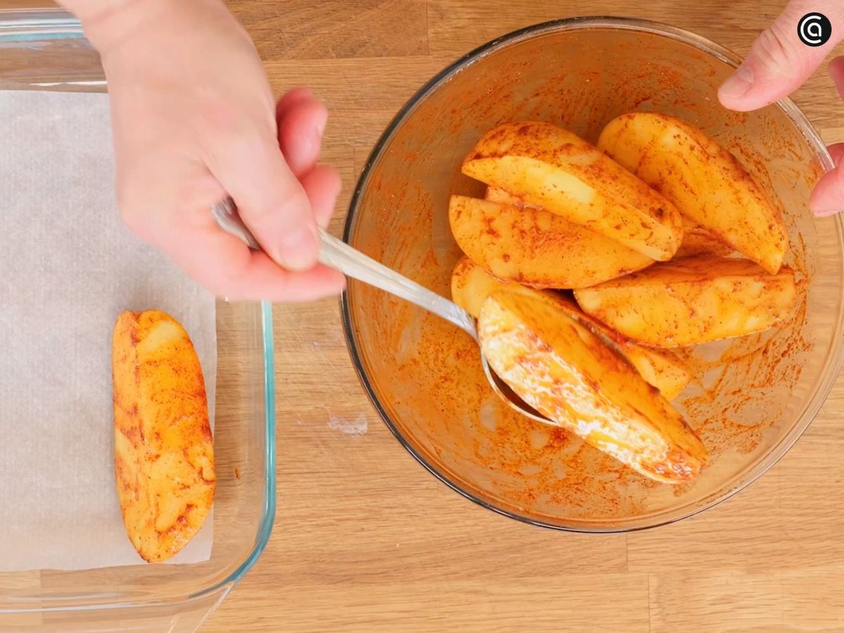 Hamburguesa con queso de cabra - paso 1