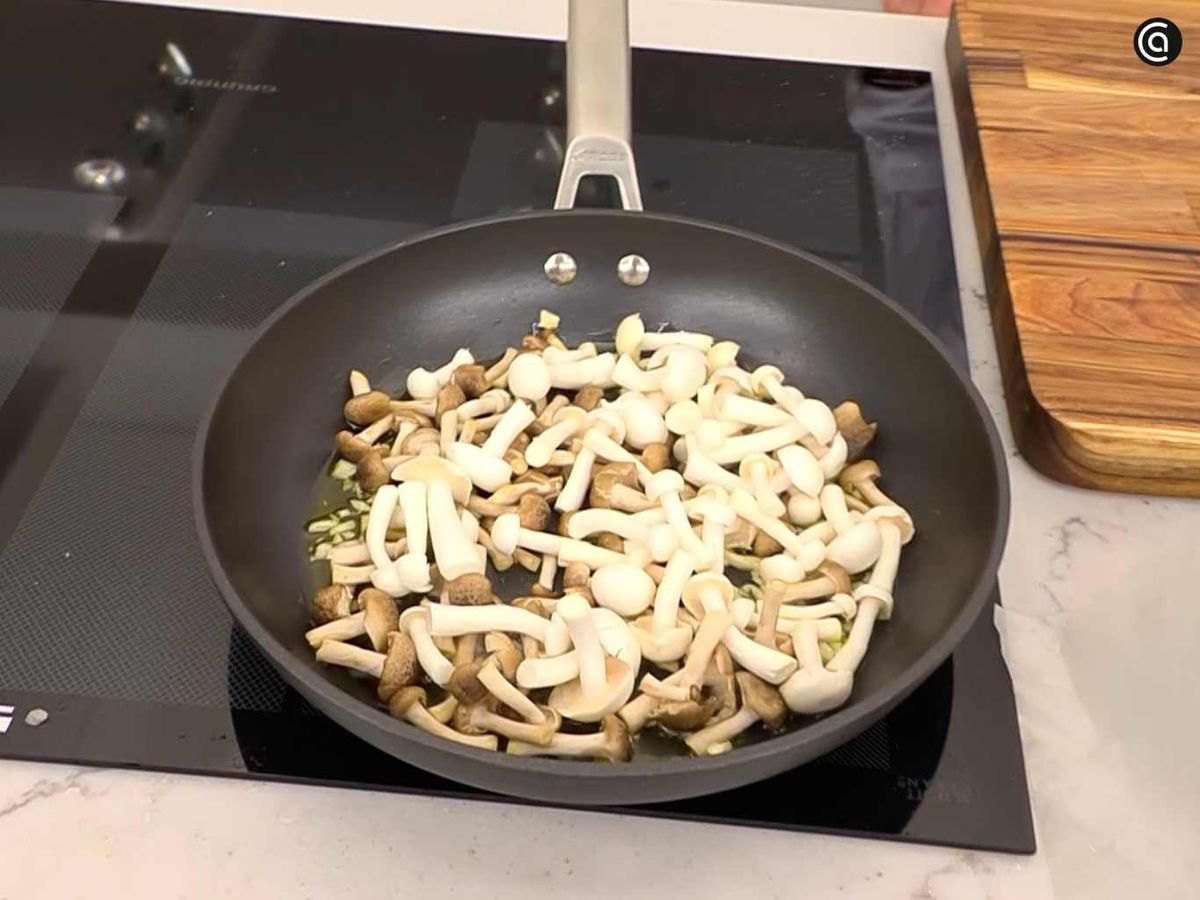 Saltea las setas shimeji