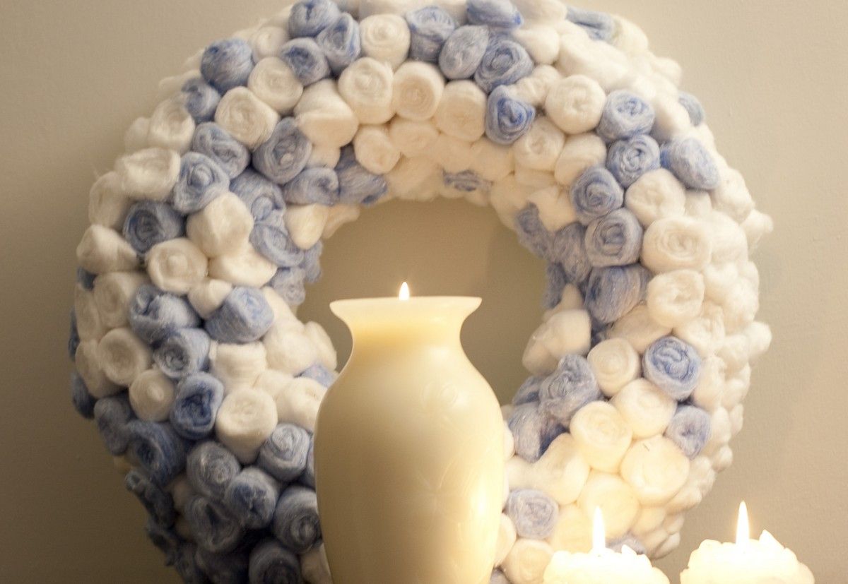 Coronas navideñas originales  algodón