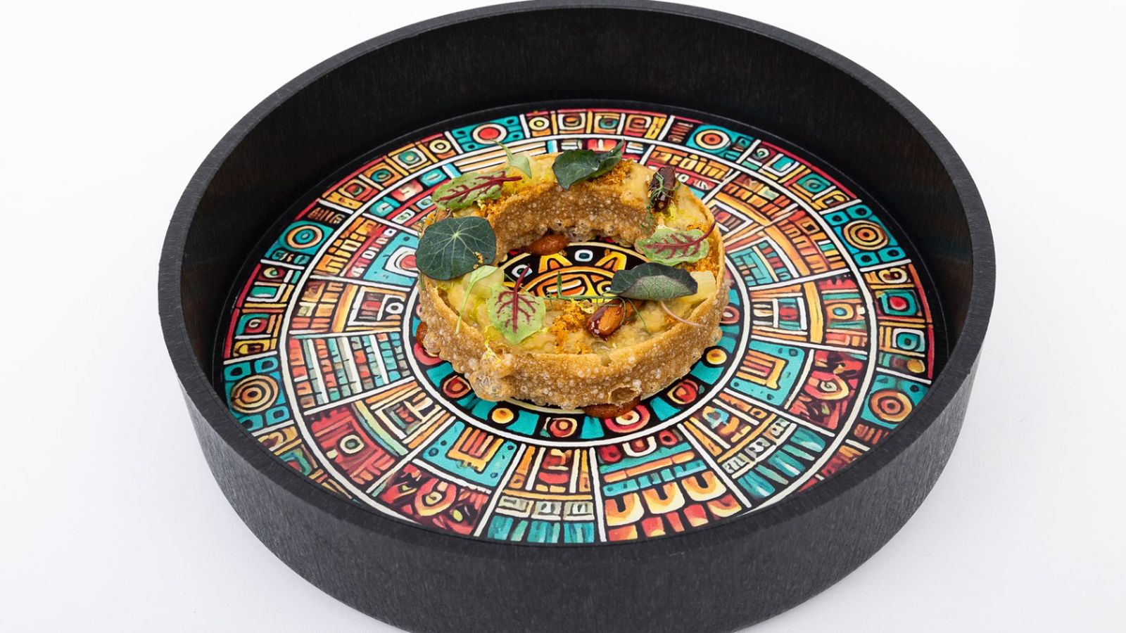 Milpa, la tapa ganadora del concurso nacional, elaborada con lechazo y maíz.