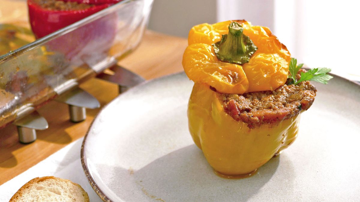 Pimientos rellenos al horno  