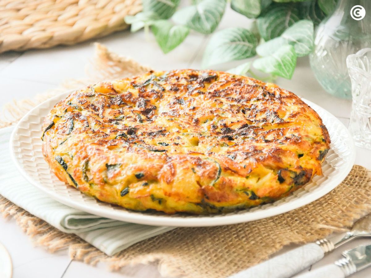 Tortilla de patata y calabacín