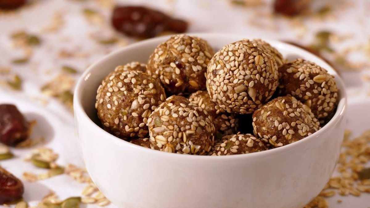 Receta bolitas energéticas de sésamo y vainilla