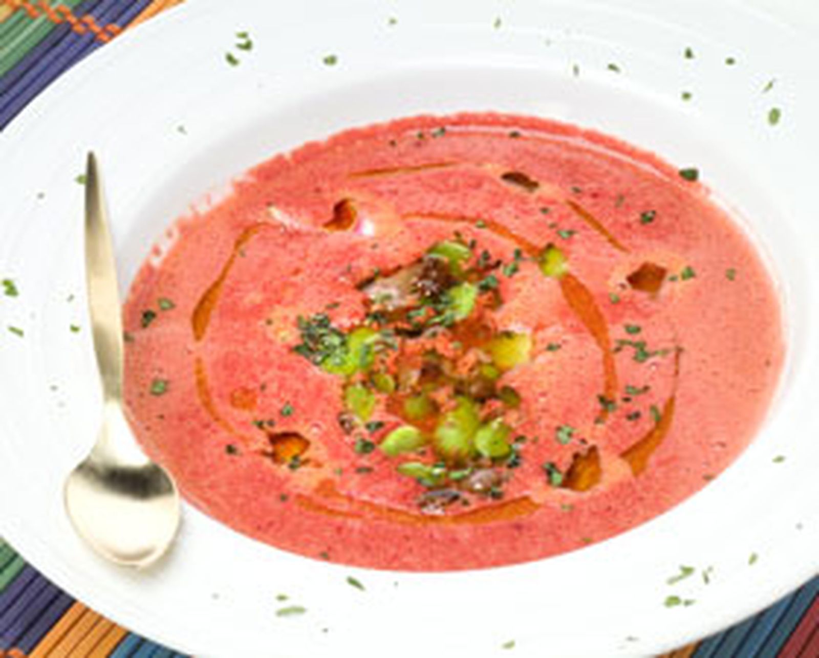 0030(0108) sopa fria de sandia con salteado de habas l 0030(0108) sopa fria de sandia con salteado de habas l