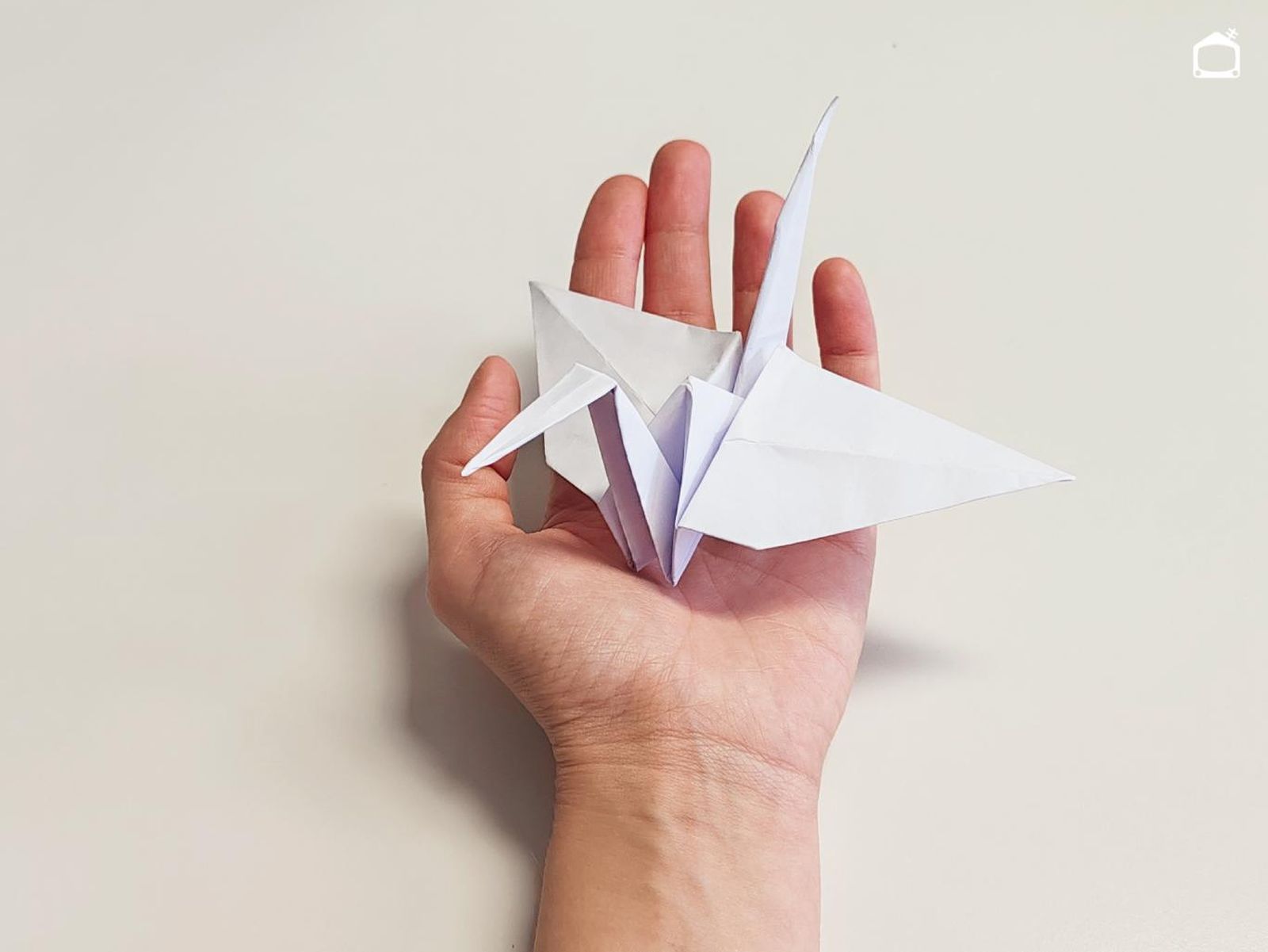 Grulla de papel.